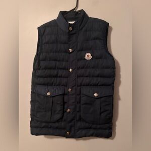 Moncler Men's Dark Blue Quilted Vest